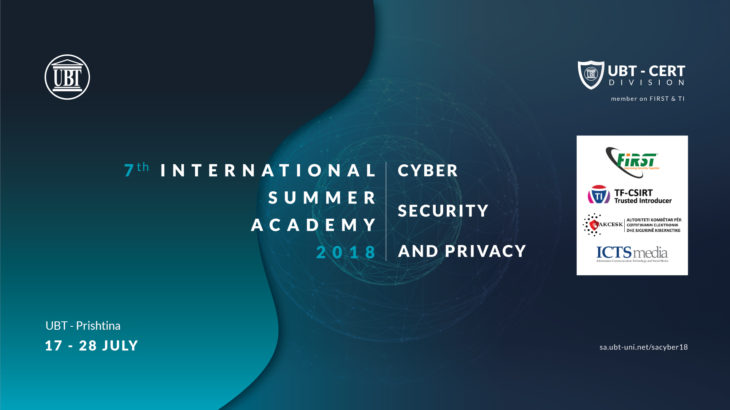 UBT dhe UBT-CERT organizojnë edicionin e dytë të Shkollës Verore Cyber Security & Privacy