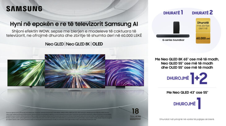 Prezantohet linja më e re e ekraneve Samsung, Një epoke të re e televizorëve Samsung AI