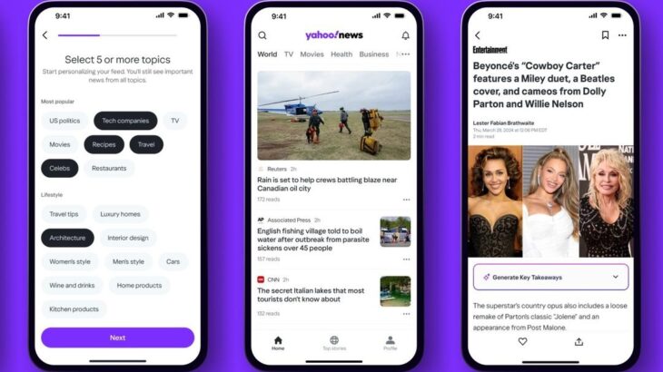 Aplikacioni i ri Yahoo News integron teknologjinë e Artifact